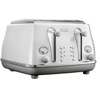 Myer Delonghi icona capitals 4 slice toaster in sydney white offer