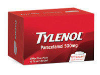 Tylenol Paracetamol 500mg - 100 Caplets