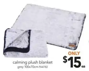 Cheap as Chips Calming Plush Blanket 100x70cm offer