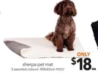 Cheap as Chips Sherpa Pet Mat 100x65cm offer