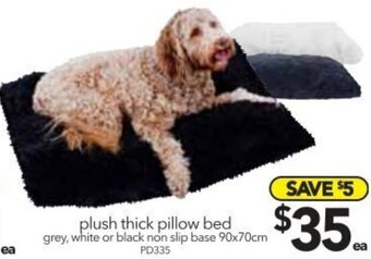 Cheap as Chips Plush Thick Pillow Bed 90x70cm offer