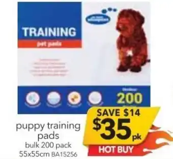 Cheap as Chips Puppy Training Pads 200pack offer