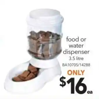 Cheap as Chips Food or Water Dispenser 3.5 Litre offer