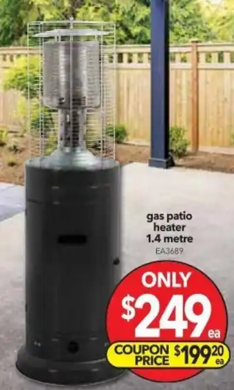 Cheap as Chips Gas Patio Heater 1.4metre offer