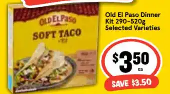 Ritchies Old El Paso Dinner Kit 290-520g offer