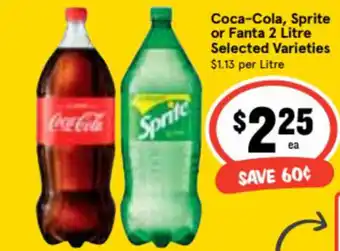 Ritchies Coca-Cola, Sprite or Fanta 2 Litre offer