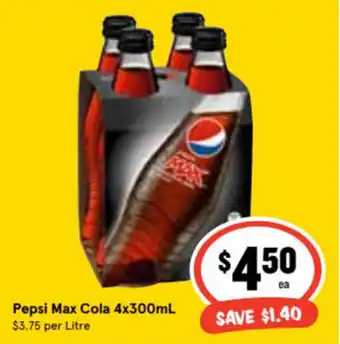 Ritchies Pepsi Max Cola 4x300ml offer