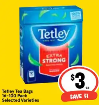 Tetley Tea Bags 16-100 pack