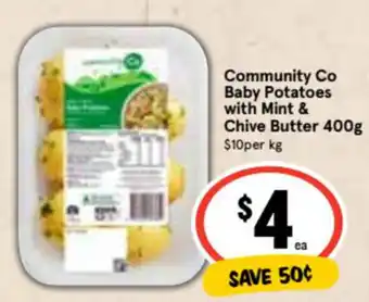 Ritchies Community Co Baby Potatoes with Mint & Chive Butter 400g offer