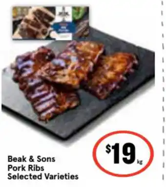 Ritchies Beal & Sons Pork Ribs offer