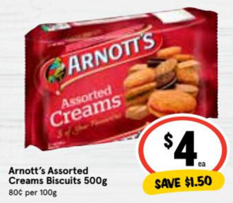 Ritchies Arnott's Assorted Creams Biscuits 500g offer
