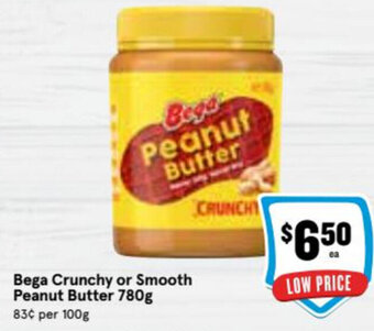 Ritchies Bega Crunchy or Smooth Peanut Butter 780g offer