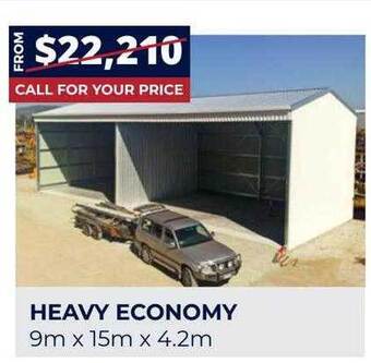 Wide Span Sheds Heavy economy offer