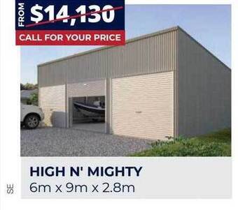 Wide Span Sheds High n' mighty offer