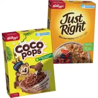 IGA Kellogg's coco pops, froot loops or just right original 460-740g selected varieties offer