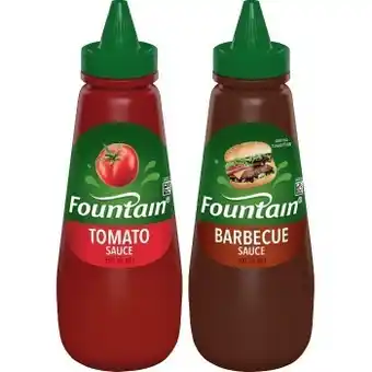 IGA Fountain tomato or bbq squeeze sauce 500ml selected varieties offer
