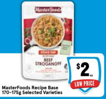Ritchies MasterFoods Recipe Base 170-175g offer