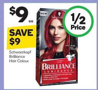 Woolworths Schwarzkopf brilliance hair colour offer