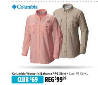 Anaconda Columbia women's bahama pfg shirt offer
