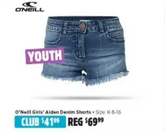 Anaconda O'neill girls' aiden denim shorts offer