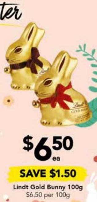 Drakes Lindt gold bunny offer