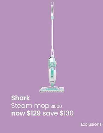 Myer Shark steam mop offer