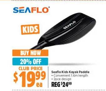 Anaconda Seaflo kids kayak paddle offer
