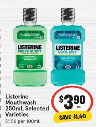 IGA Listerine mouthwash offer