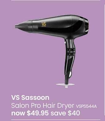 Vs sassoon salon pro hair dryer