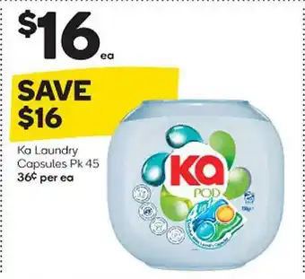 Woolworths Ka laundry capsules offer