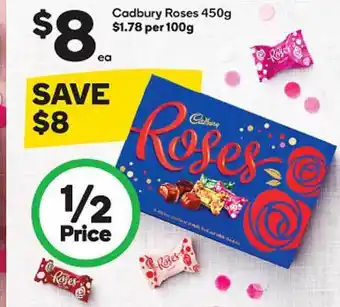 Woolworths Cadbury roses offer