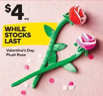 Woolworths Valentine's day plus rose offer