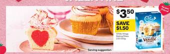 Woolworths White wings baking mixes offer