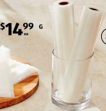 ALDI Vacuum Food Sealer Bags or Rolls offer