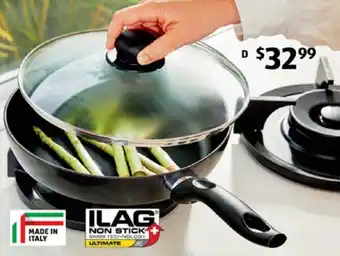 ALDI Non-Stick Frying Pan 28cm with Glass Lid offer