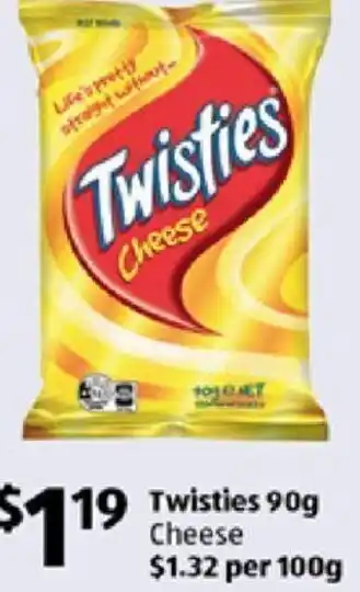 ALDI Twisties 90g offer