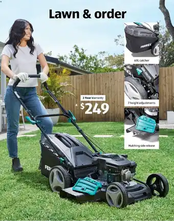 ALDI Petrol Mower 173cc offer