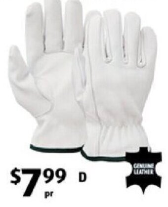 ALDI Leather Rigger Garden Gloves offer