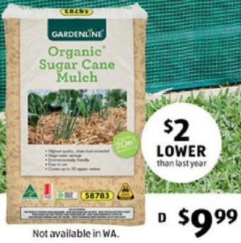 ALDI Sugar Cane Mulch offer