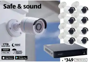 ALDI 8 Channel 1080P Security Camera System offer