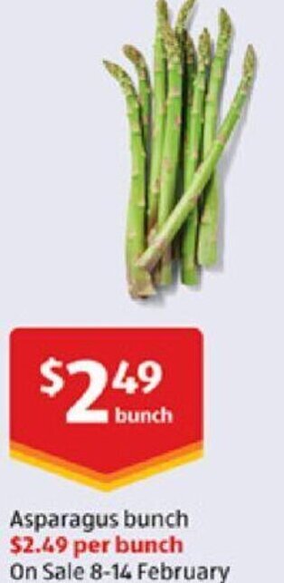 ALDI Asparagus bunch offer