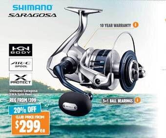 Anaconda Shimano saragosa swa spin reel offer