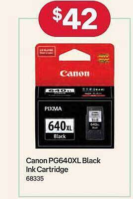 Australia Post Canon pg640xl black ink cartridge offer