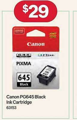 Canon pg645 black ink cartridge