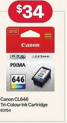 Australia Post Canon cl646 tri-colour ink cartridge offer