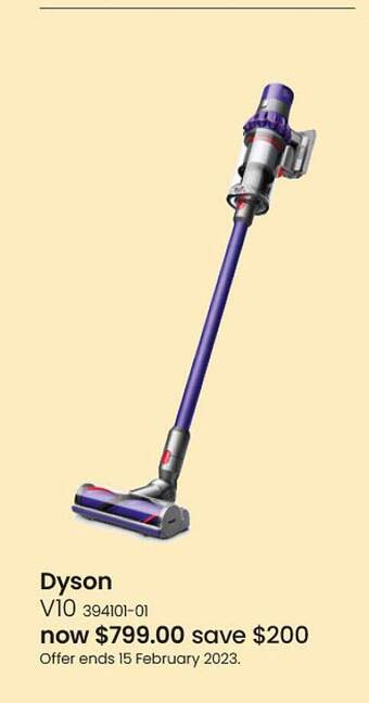 Myer Dyson v10 offer