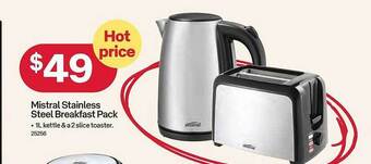 Australia Post Mistral stainless steel breakfast pack offer