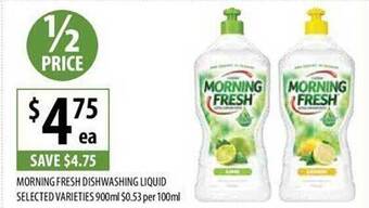 Supabarn Morning fresh dishwashing liquid offer
