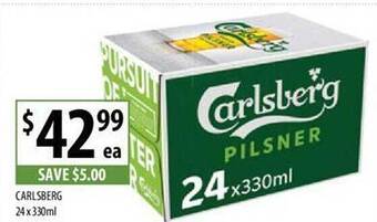 Supabarn Carlsberg 24x330ml offer