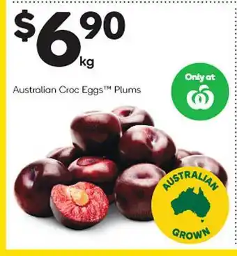 Supabarn Australian croc eggs plums offer